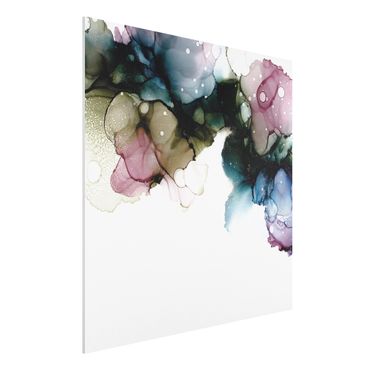 Print on forex - Floral Arches With Gold - Square 1:1