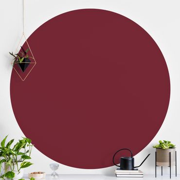 Self-adhesive round wallpaper - Bordeaux