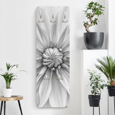 Coat rack modern - Botanical Blossom In White