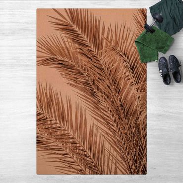 Cork mat - Bronze Coloured Palm Fronds - Portrait format 2:3