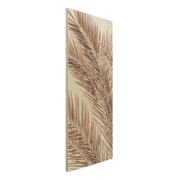Wood print - Bronze Coloured Palm Fronds