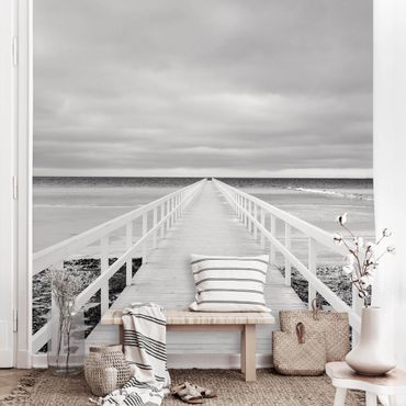 Wallpaper - Bridge In Sweden Black And White