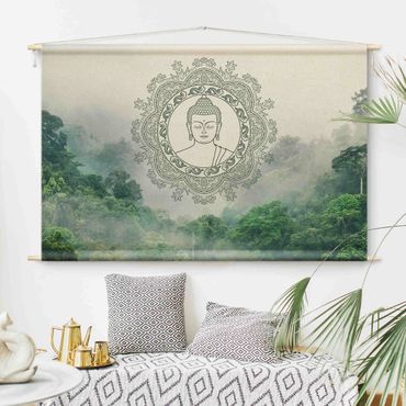 Tapestry - Buddha Mandala In Fog