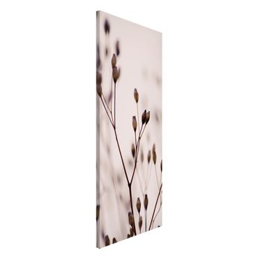 Magnetic memo board - Dark Buds On Wild Flower Twig
