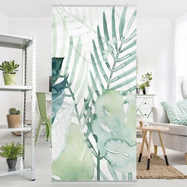 Room divider - Palm Fronds In Watercolour I