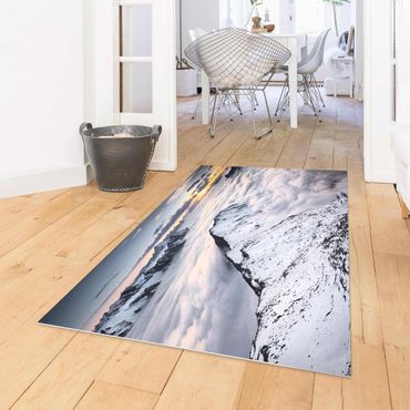 Vinyl Floor Mat - View Of Clouds And Mountains - Landscape Format 3:2