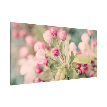Magnetic memo board - Apple Blossom Bokeh Light Pink