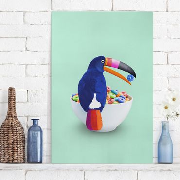 Canvas print - Breakfast With Toucan