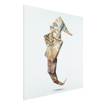 Print on forex - Origami Seahorse