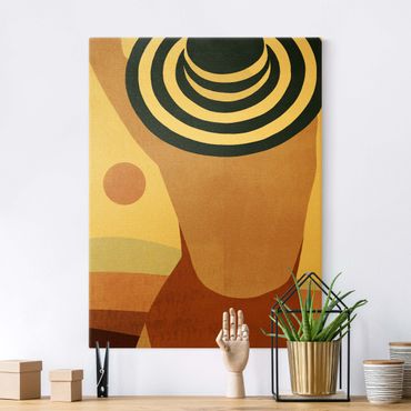Canvas print gold - Woman In Sun Light I
