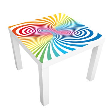 Adhesive film for furniture IKEA - Lack side table - Colour Vortex