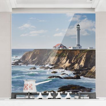 Glass Splashback - Point Arena Lighthouse California - Square 1:1
