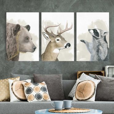 Print on canvas - Forest Friends Set I