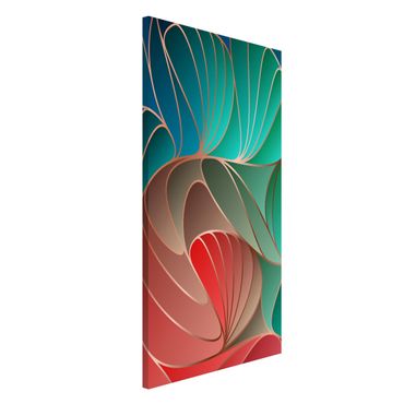 Magnetic memo board - Colourful Art Deco