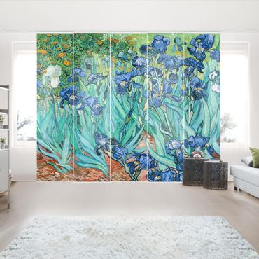 Sliding panel curtains set - Vincent Van Gogh - Iris