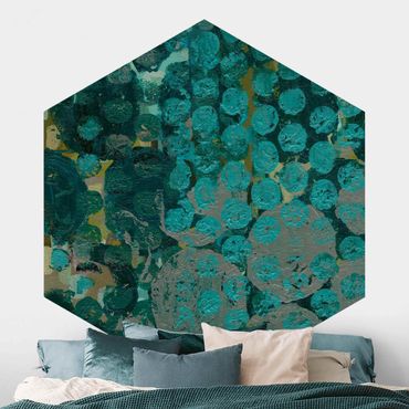 Self-adhesive hexagonal pattern wallpaper - Callais