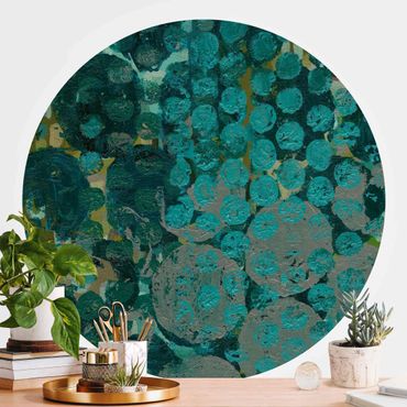 Self-adhesive round wallpaper - Callais