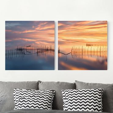 Print on canvas 2 parts - Fishing Nets