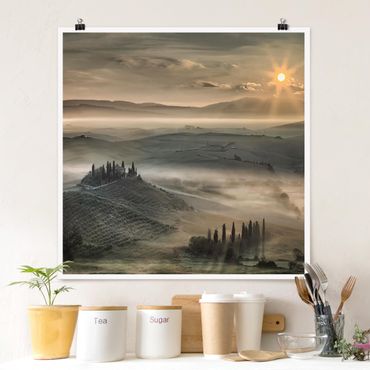Poster - Tuscany-Morning