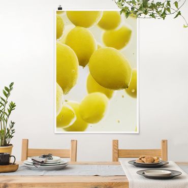 Poster - Lemons In Water