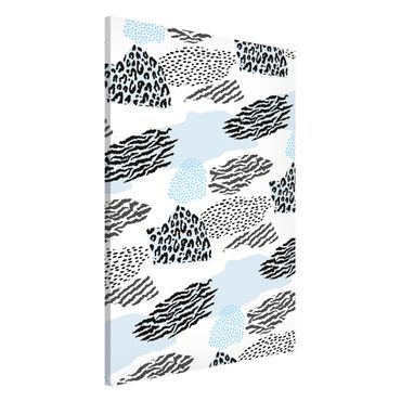 Magnetic memo board - Animal Print Zebra Tiger Leopard The Arctic