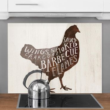 Glass Splashback - Farm BBQ - Chicken - Landscape 3:4