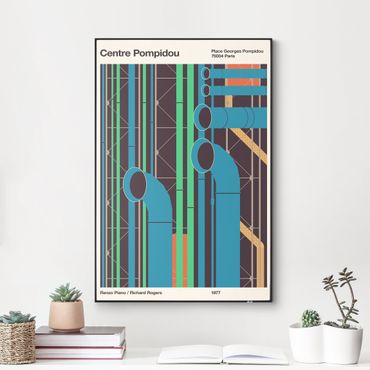 Interchangeable print - Centre Pompidou - Poster