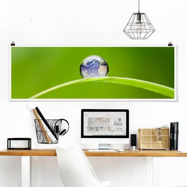 Panoramic poster nature & landscape - Green Hope