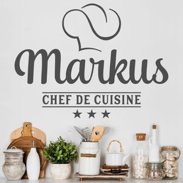 Wall sticker - Chef De Cuisine With Desirable Name
