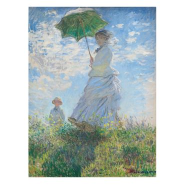 Print on canvas - Claude Monet - Woman with Parasol - Portrait format 3:4