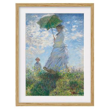 Framed prints - Claude Monet - Woman with Parasol