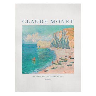 Print on canvas - Claude Monet - The Beach - Portrait format 3:4