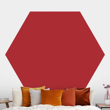 Self-adhesive hexagonal pattern wallpaper - Colour Carmin