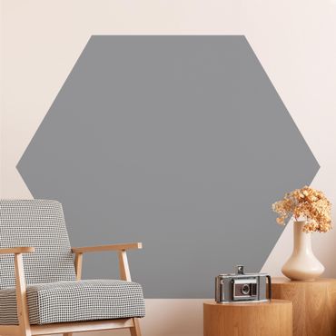 Self-adhesive hexagonal pattern wallpaper - Colour Cool Gray