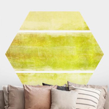Self-adhesive hexagonal pattern wallpaper - Colour Harmony Yellow