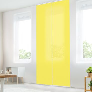 Sliding panel curtain - Colour Lemon Yellow