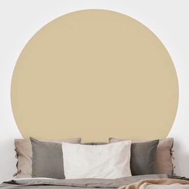 Self-adhesive round wallpaper - Colour Light Brown