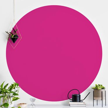 Self-adhesive round wallpaper kids - Colour Pink