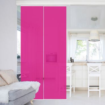 Sliding panel curtain - Colour Pink