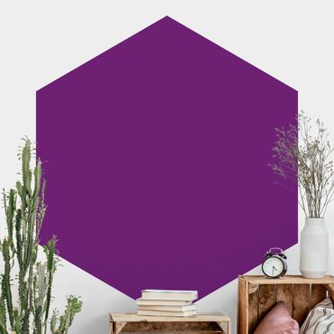 Self-adhesive hexagonal pattern wallpaper - Colour Purple
