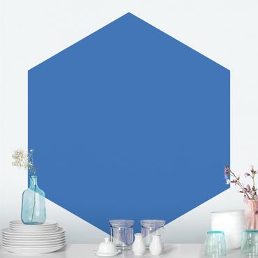 Self-adhesive hexagonal pattern wallpaper - Colour Royal Blue