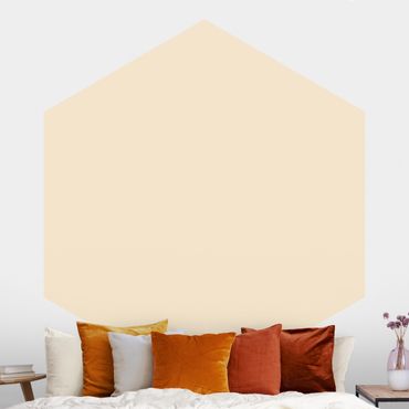 Self-adhesive hexagonal pattern wallpaper - Cream