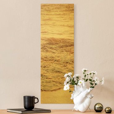 Canvas print gold - Golden Beach