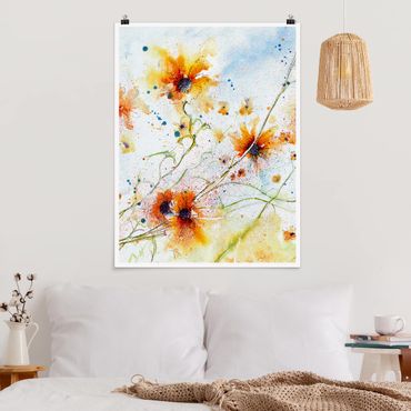 Poster - Painted Flowers