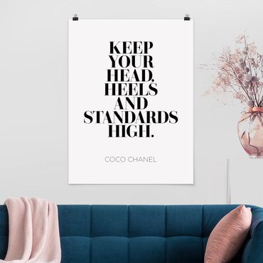 Poster quote - Keep Your Head High