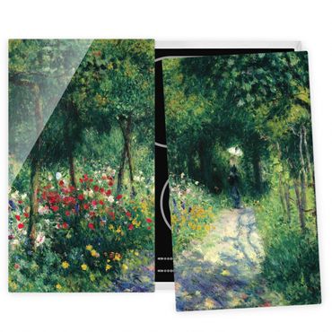 Glass stove top cover - Auguste Renoir - Women In A Garden