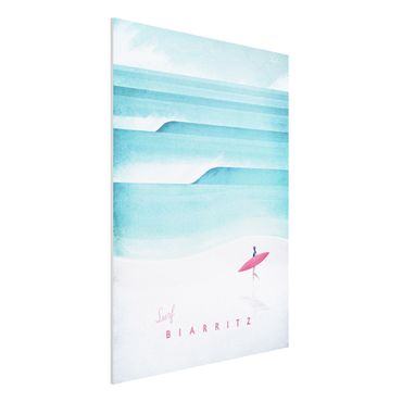 Print on forex - Travel Poster - Biarritz