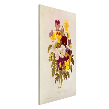 Magnetic memo board - Pierre Joseph Redoute - Bouquet Of Pansies