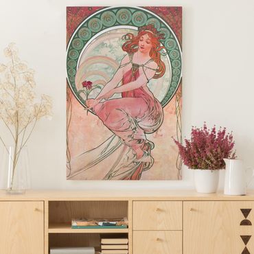 Canvas print - Alfons Mucha - Four Arts - Painting