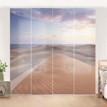 Sliding panel curtains set - View Of Dunes